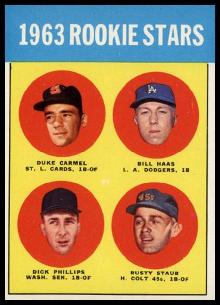544 1963 Rookie Stars